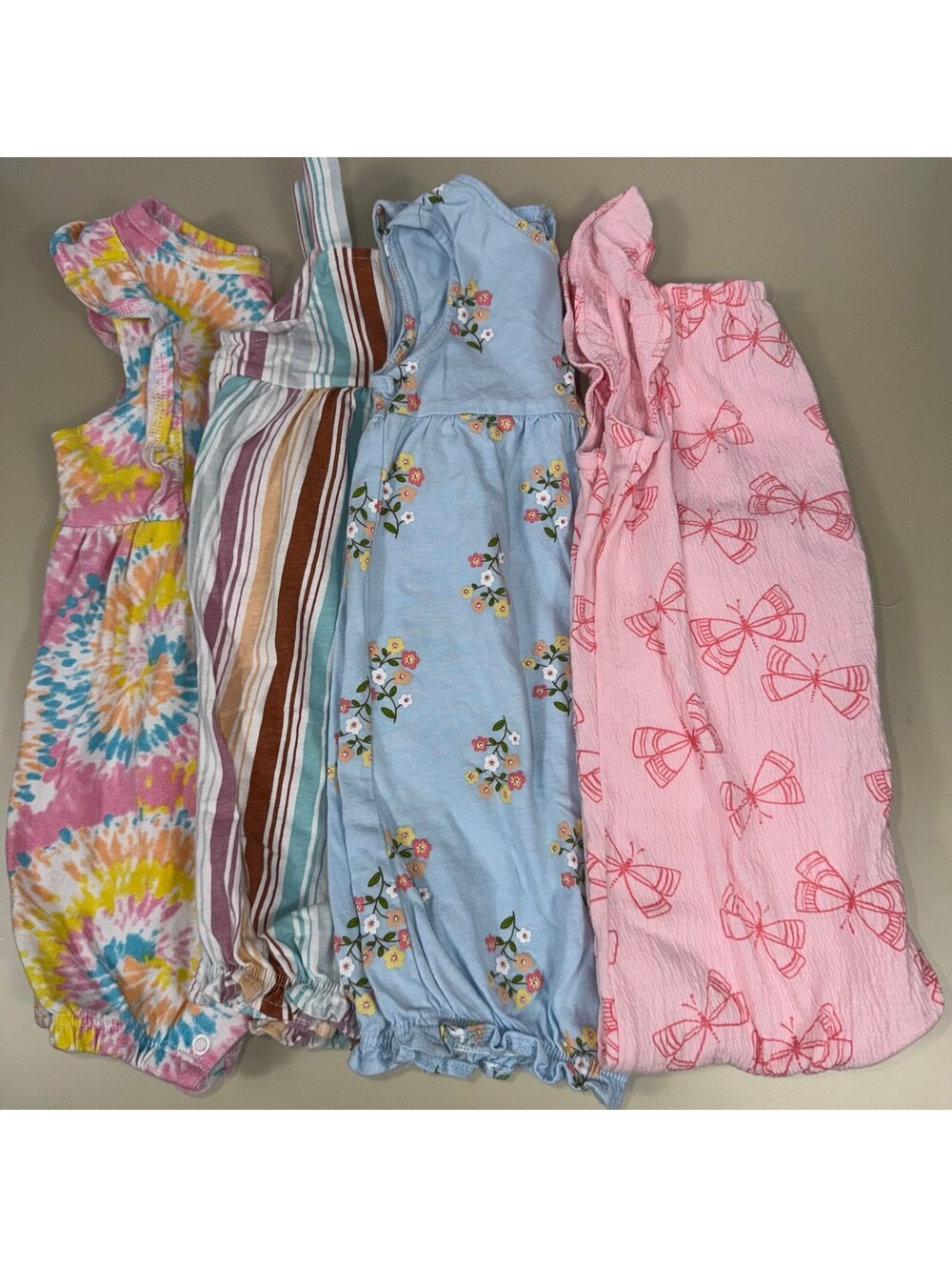 Toddler Girls Romper Lot | 24 Months | Carter’s + Pinkfong | 4 Pieces